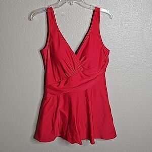 Spiegel Vibrant Red One-Piece Swimsuit